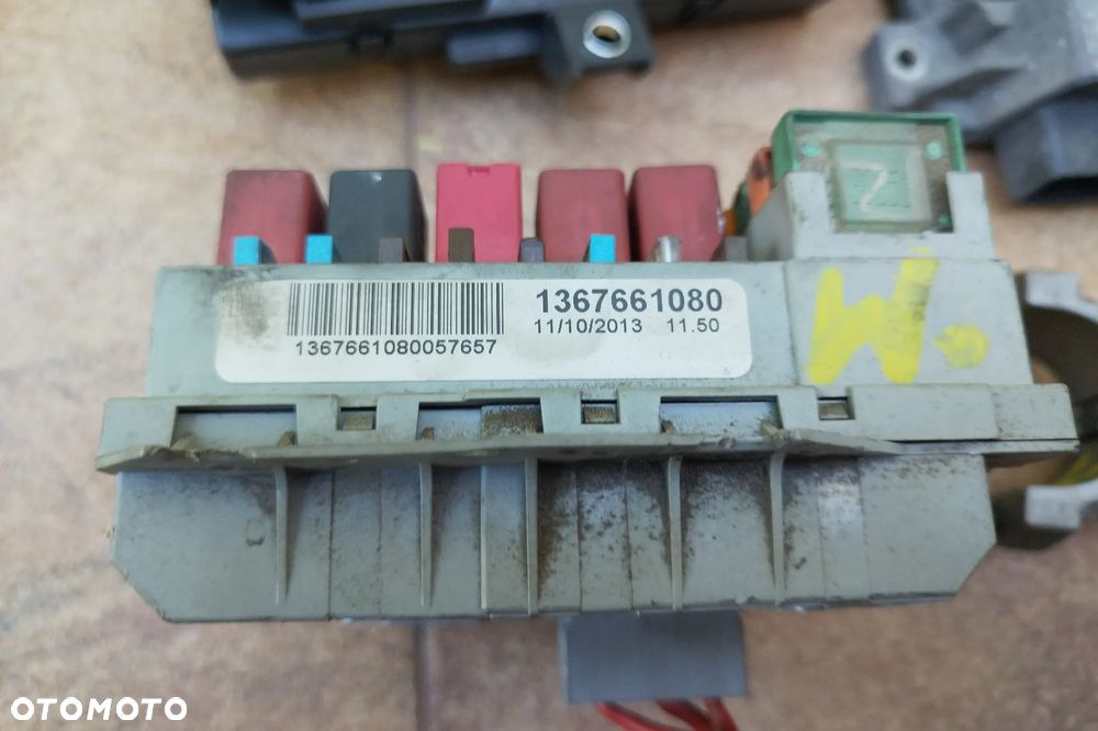 Zestaw startowy, komputer Continental SID208 sterownik silnika 2.2 HDI Euro5 130KM S180129101J / 9676721380 / 9691551980 do Fiat Ducato III Peugeot Boxer II Citroen Jumper II 2011-2015r, w komplecie: sterownik silnika stacyjka, kluczyk, moduł komfortu, immobilizer , licznik,  komplet do odpalenia auta, - 8