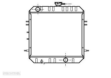 Radiador Mitsubishi Canter FE331 FE444 - 1