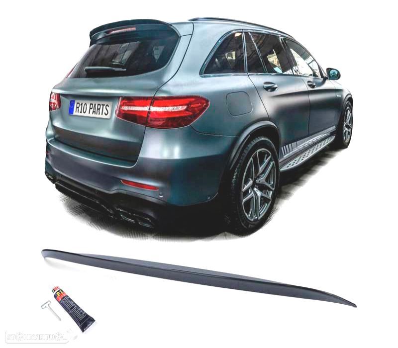 AILERON SPOILER MERCEDES GLC X253 15-19 LOOK AMG PRETO BRILHO - 2