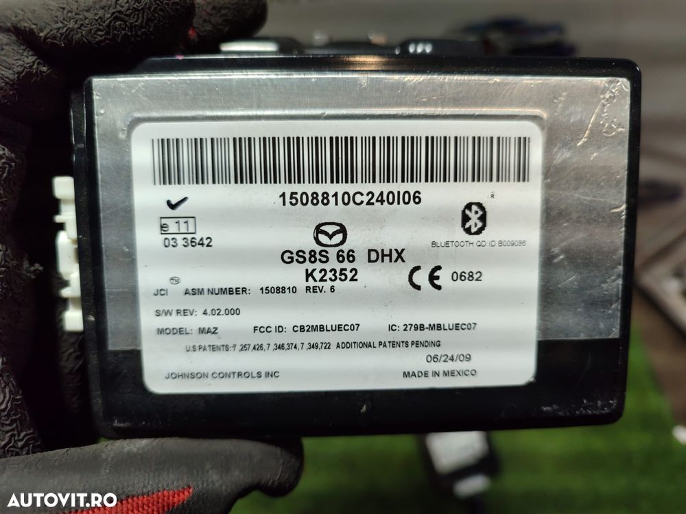 MODUL BLUETOOTH + MODUL REGLAJ FARURI + MODUL IPDM MAZDA 6 SPORT 2015 2.2 DIESEL BREAK / 2012-2025 / MAZDA 6 SPORT D 2.2 DIESEL 2009 / HATCHBACK 2007-2012 COD OEM GS8S-66-DHX / 35700-41619 / GAN75102XA / G46C675Y0B - 6