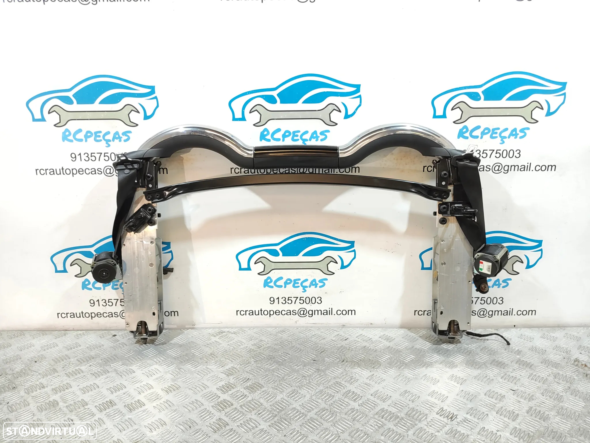 BARRAS ANTICAPOTAMENTO PROTEÇÃO MINI COOPER S R57 CABRIO 54607190617 7190617 ROLL BAR ROLLOVER DEFLETOR VENTO ANTI-CAPOTAMENTO - 2