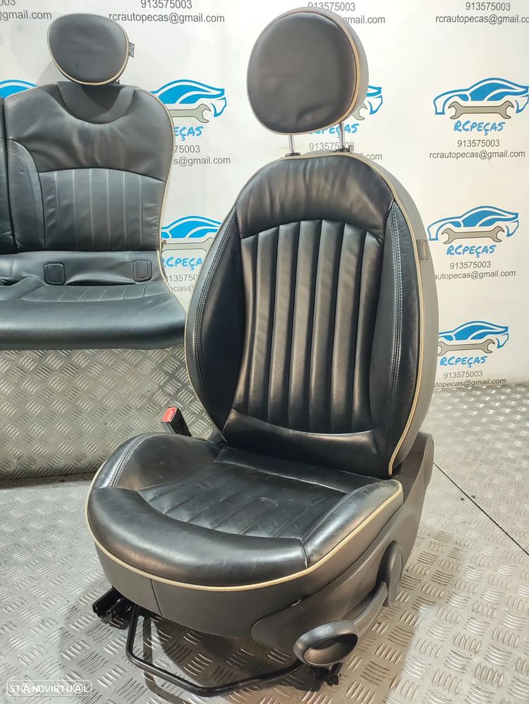 BANCOS PELE ORIGINAIS MINI COOPER S R56 R55 CLUBMAN R57 CABRIO - 3