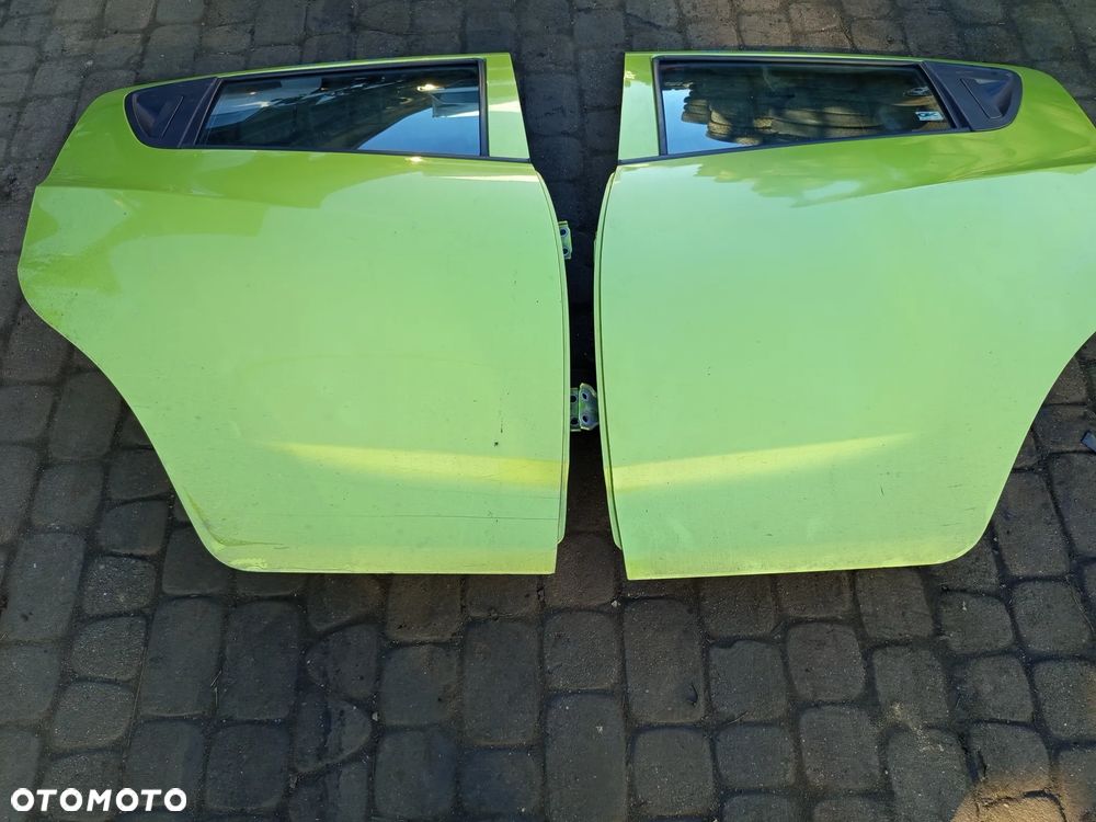 DRZWI PRAWE TYLNE CHEVROLET SPARK M300 10-14 SZYBA ZAMEK KLAMKA PODNOŚNIK MANUALNY - 1