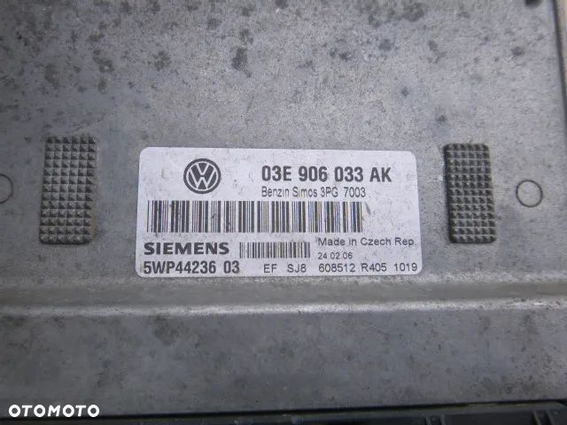 ZESTAW STARTOWY STACYJKA KOMPUTER IMMOBILIZER LICZNIK VOLKSWAGEN POLO 9N LIFT 1.2 05- - 15