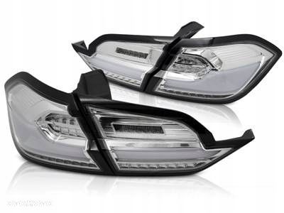 LAMPY TYLNE DIODOWE FORD FIESTA MK8 17-21 CHROM LED BAR DTS HB - 1
