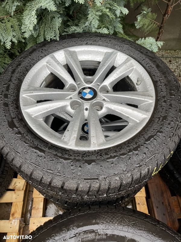 Jante Bmw seria 3 F30/F31 F32/F33 F36, originale, senzori presiune, anvelope iarnă ca noi Continental - 1