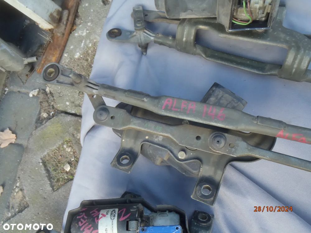 mechanizm ramiona cięgna cięgno trzpień frez wycieraczek silniczek ALFA ROMEO 156 147 145 146  ORYGINAL JAK NOWY - 11
