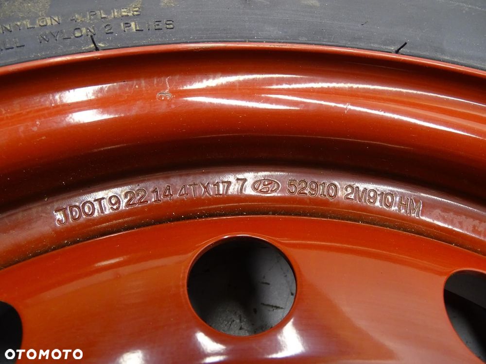 KOŁO DOJAZDOWE ZAPASOWE 135/80R17 5X114,3 52910-2M910 HYUNDAI I40 - 6