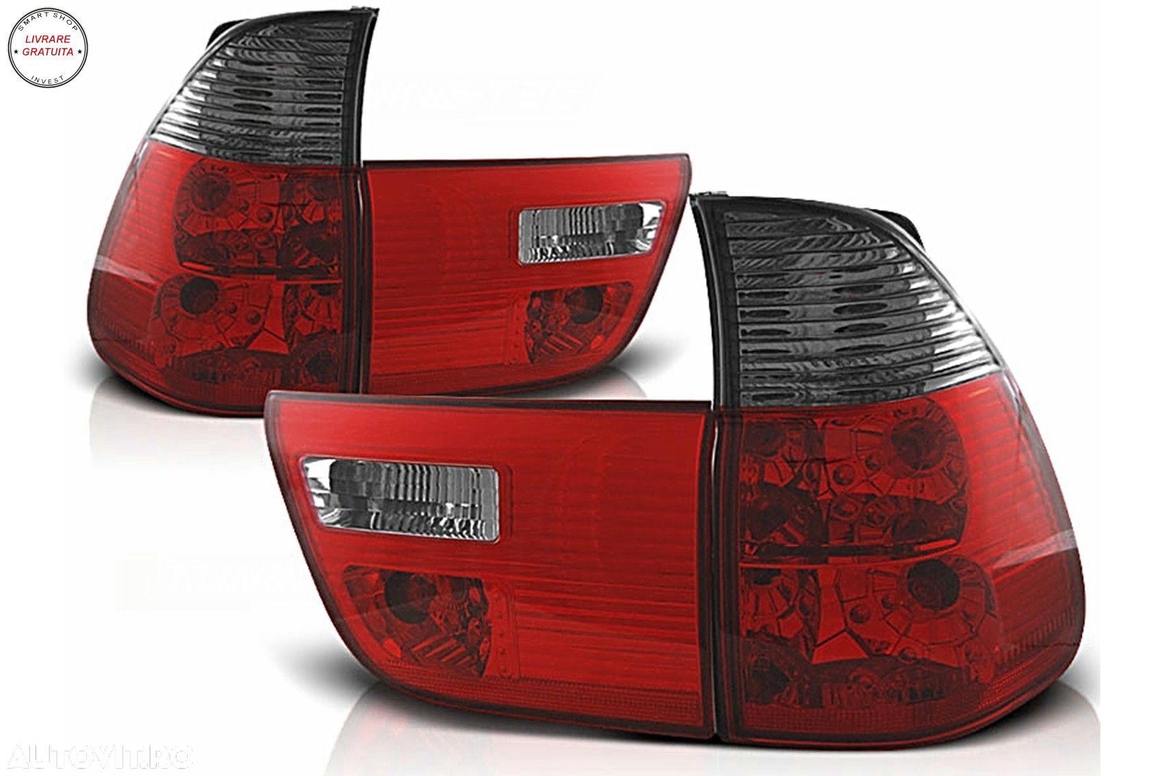 Stopuri BMW X5 E53 (09.1999-2006) Rosu & Fumuriu- livrare gratuita - 1