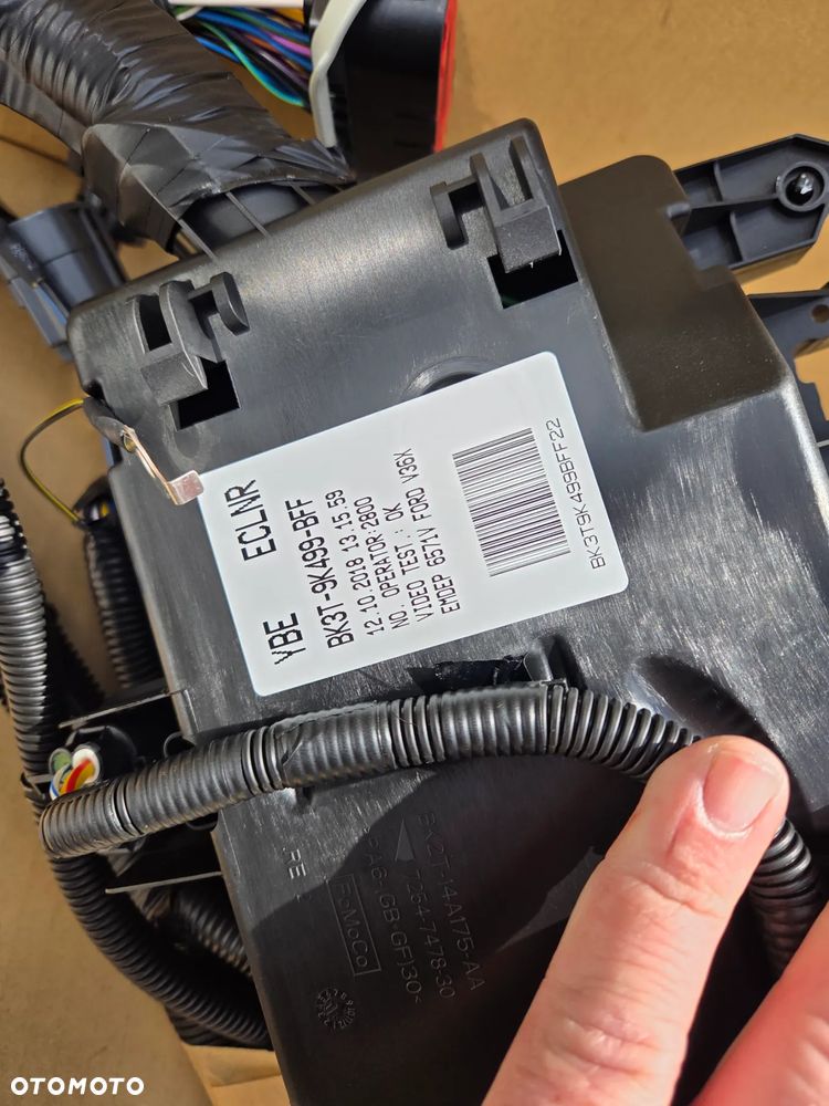 instalacja wiązka Ford Transit MK-8 Custom BK3T-9K499-BFF 2167722 BK3Z-9K499-BF skrzynka bezpieczników BSI Exhaust Emission control - 6