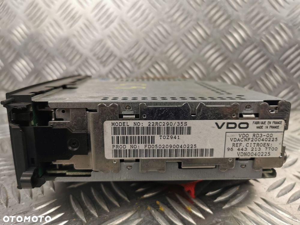Radio Cd Citroen C5 964432137700 22Rc290/35S Vdo Oryginał Oe - 8
