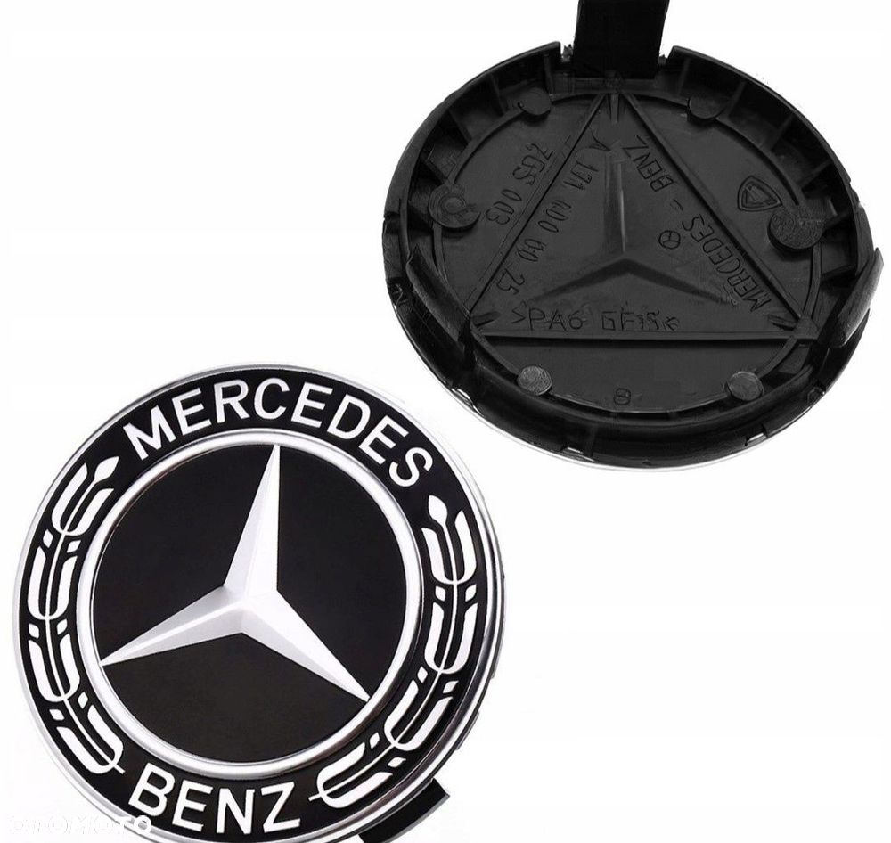 Oryg. Dekielek Zaszlepki Kapsle  do felg 75/70mm Mercedes-Benz - 2