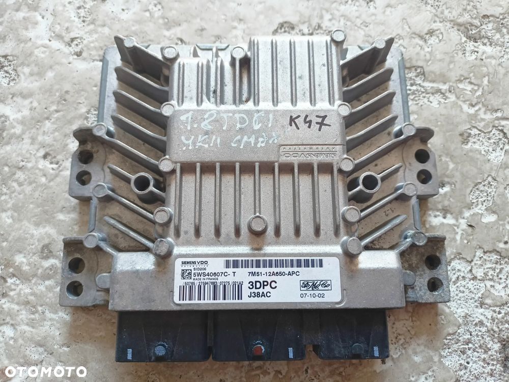 KOMPUTER STEROWNIK SILNIKA FORD 7M51-12A650-APC - 1