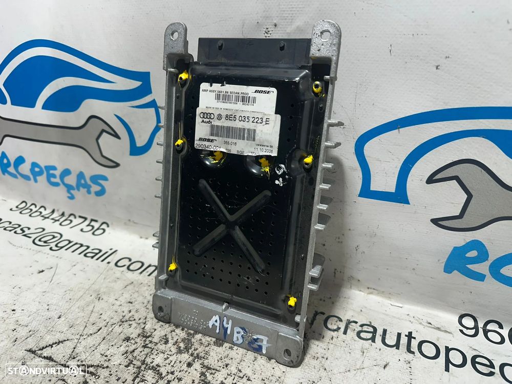 .Módulo Radio Eletronico Amplificador HI-FI Bose Original VAG Audi A4 B7 8E5035223E 2005 - 2008 - 7