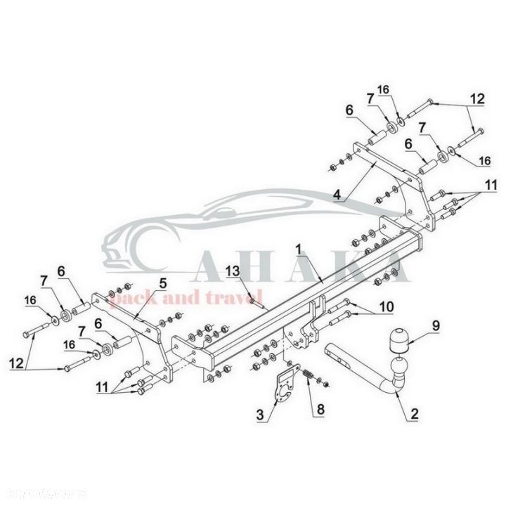 Hak Holowniczy Odkręcany Do Dacia Duster Iii Od 2017 - 2