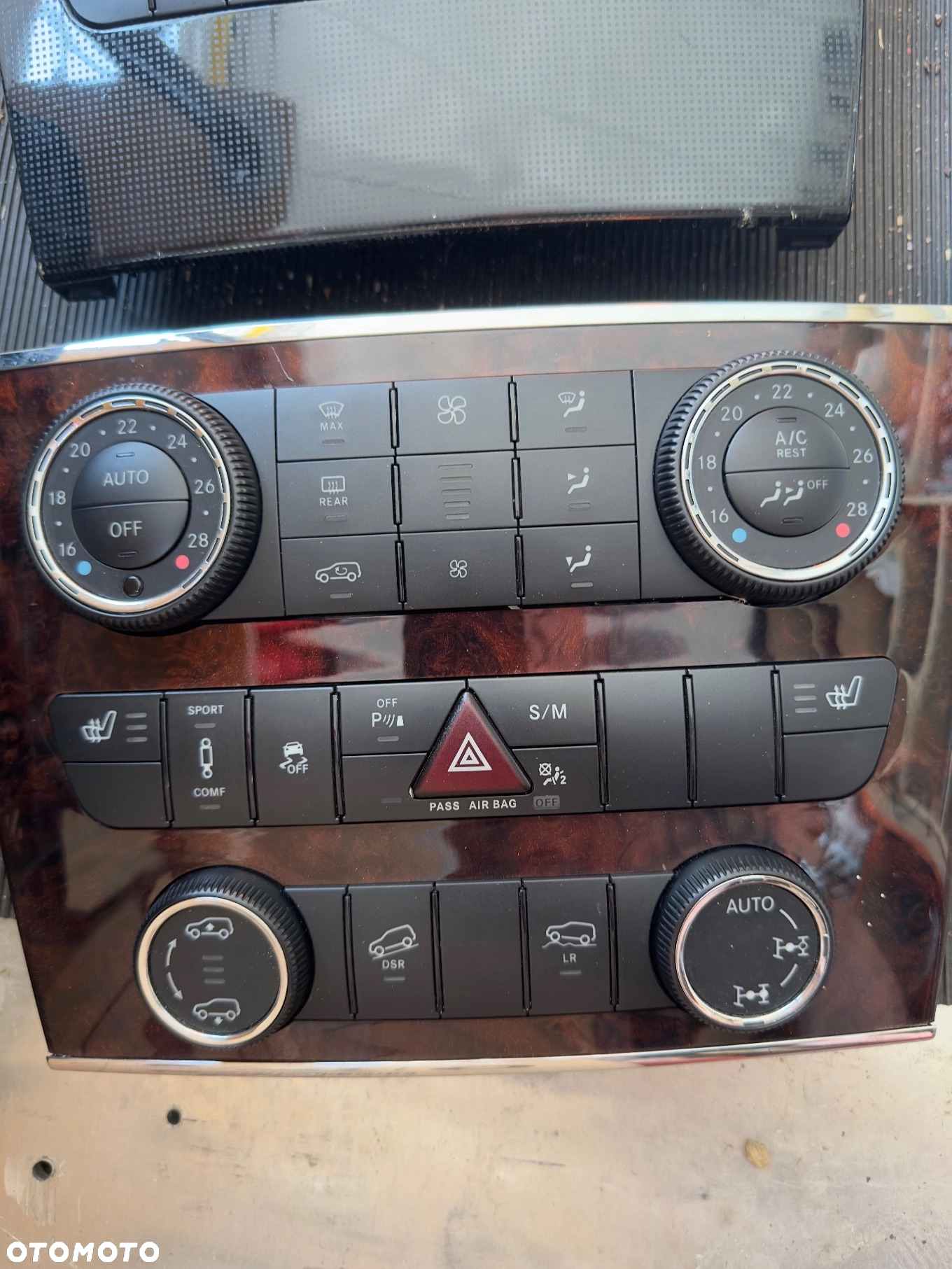 MERCEDES ML GL 164 r 251 panel klimatyzacji drewno   dekor - 6