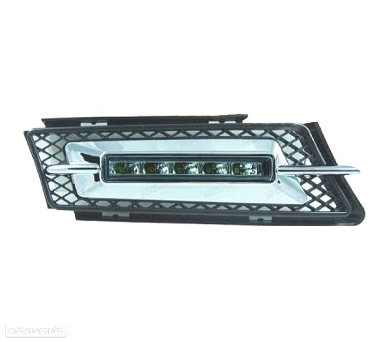 GRELHAS LUZ DIURNA LED BMW E90 E91 05-08 FRISO CROMADO - 2