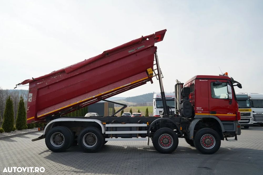 Mercedes-Benz ACTROS 4144 / 8x8 / BASCULATOR SPATE / MEILLER KIPPER / EURO 5 - 5
