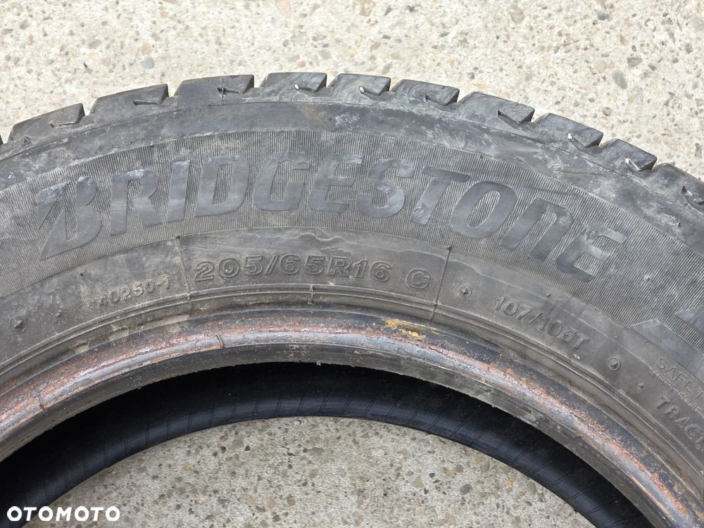 2 x OPONA OPONY BRIDGESTONE DURAVIS ALL SEASON 205/65R16C 8mm CALOROCZNE - 3