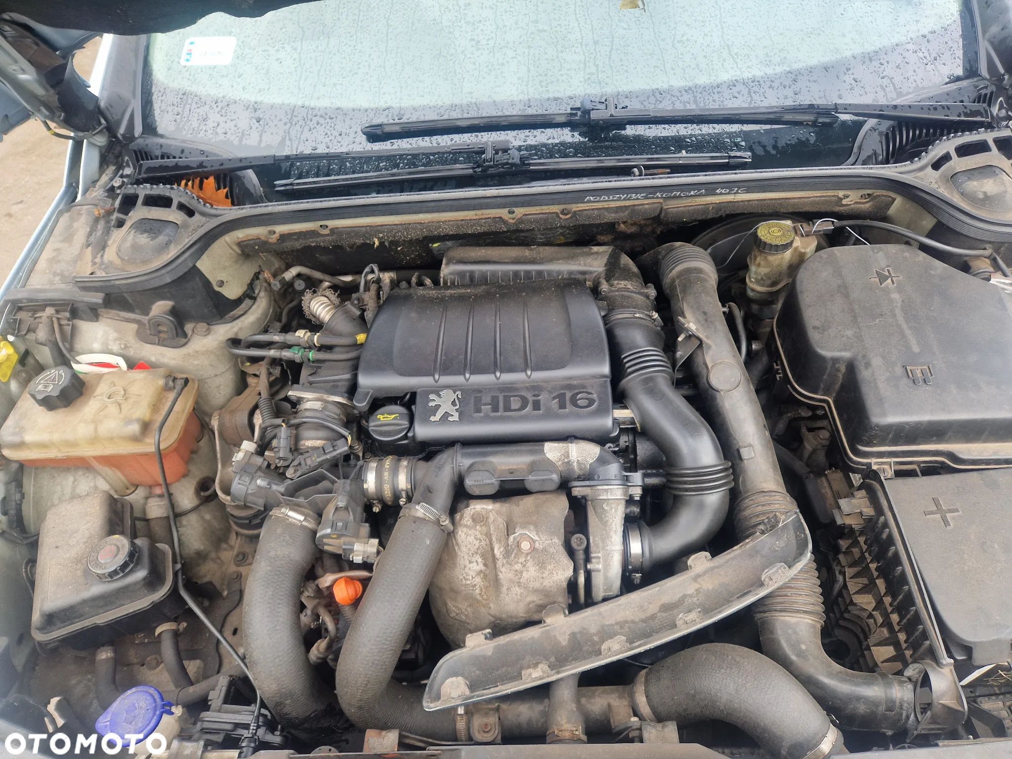 Peugeot 407 1.6 hdi silnik skrzynia napęd sanki belka wahacz wahacze zacisk zaciski zwrotnica piasta kopyto - 1