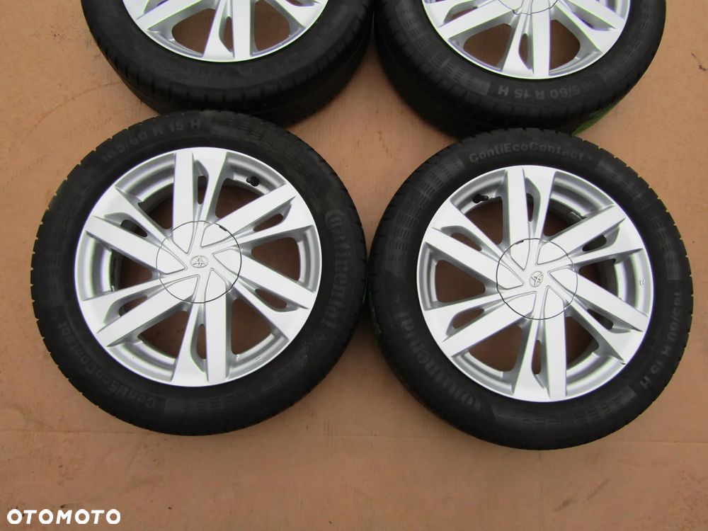 4x FELGI KOŁA 15 Citroen C1 Toyota Aygo II IQ Peugeot 107 108 / + Opony 165/60 LETNIE - 5