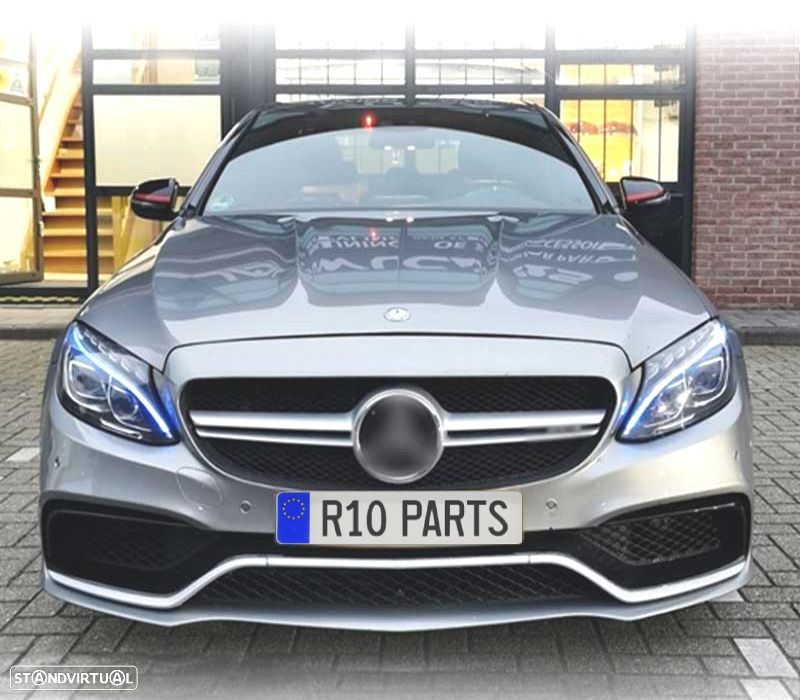 GRELHA FRONTAL MERCEDES W205 14-18 LOOK AMG C63 - 2