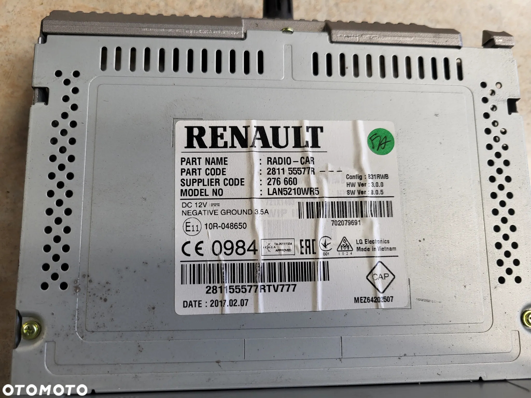Radio Nawigacja Clio LAN5210WR5 281155577R - 2