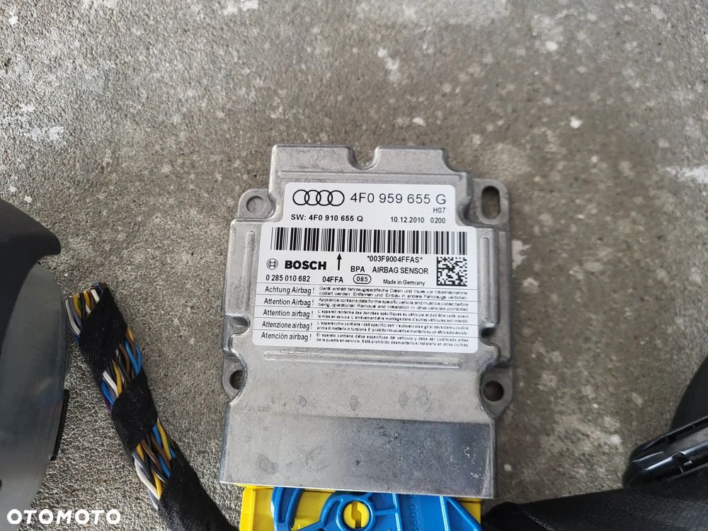 AUDI A6 C6 LIFT DESKA KONSOLA AIRBAG PASY CZARNA SOUL 4 RAMMIENNA KOMPLET - 7