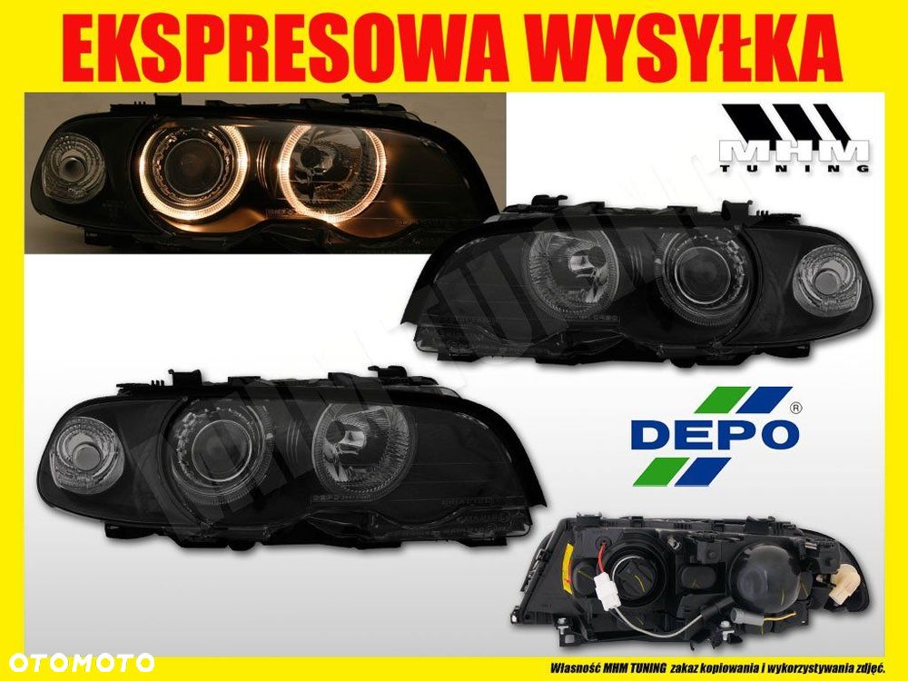 REFLEKTOR LAMPA RINGI ANGEL EYES BMW 3 E46 COUPE - 2