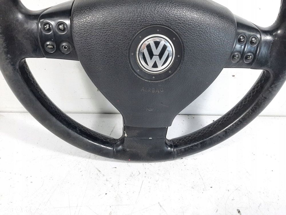 VW TOURAN 05R KIEROWNICA SKORA TROJRAMIENNA MULTIFUNKCJA 1K0419091A AIRBAG - 4