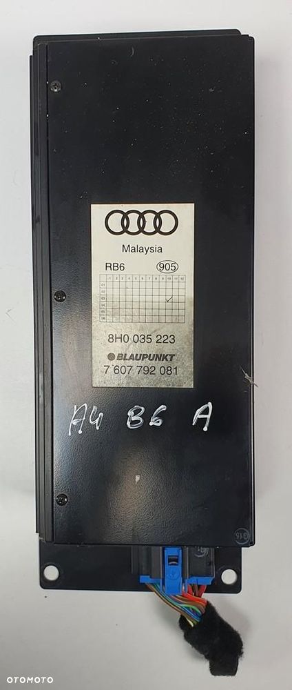 WZMACNIACZ RADIA AUDIO AUDI A4 B6 8H0035223 - 1