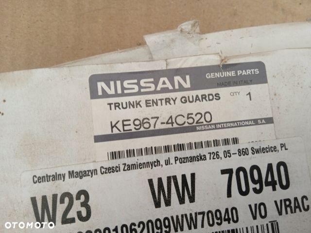 Nissan X-TRAIL T32 LISTWA LISTWY PASA TYLNEGO NAKŁADKI TYŁ ORYG. - 3