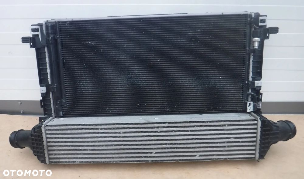 Audi A4 B9 8W A5 F5 8W6 chłodnice woda klima wentylatory komplet 3.0 TDI - 1