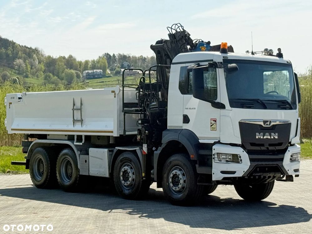 MAN TGS 35.470 * WYWROTKA 5,10 m + PILOT * HIAB Z - HIPRO 191 * 8x4 - 4