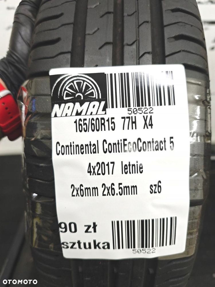 165/60r15 continental 2017 letnia 6,5mm 50522 - 10