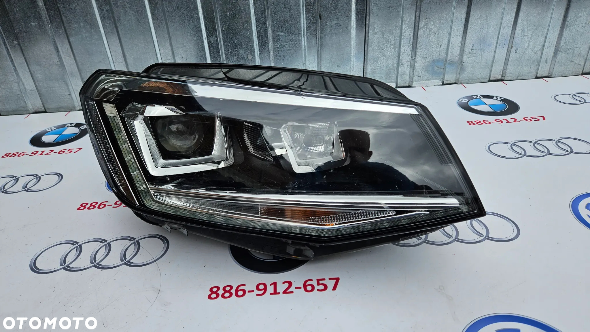 VW CADDY IV 4 2K Reflektor prawy Lampa przednia prawa BI XENON LED 2K1941032A EUROPA USZKODZONY - 2