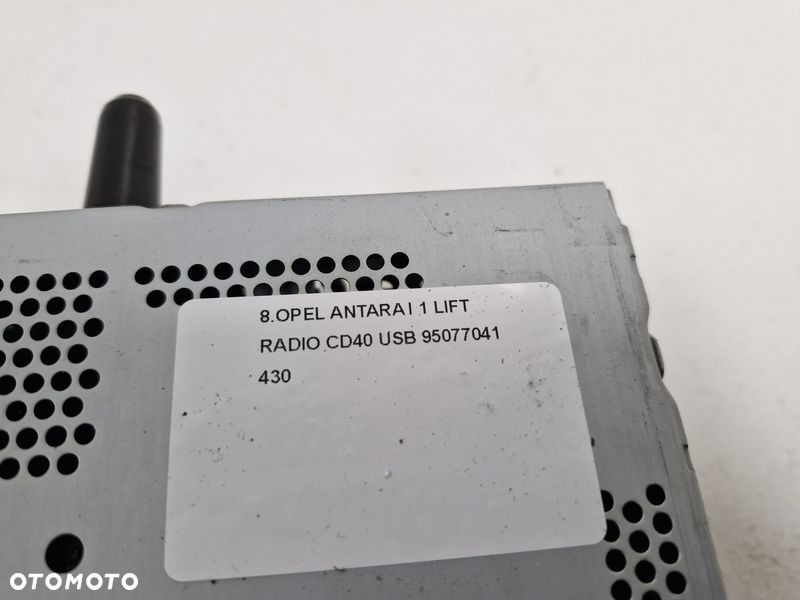 OPEL ANTARA I 1 LIFT RADIO CD40 USB 95077041 - 6