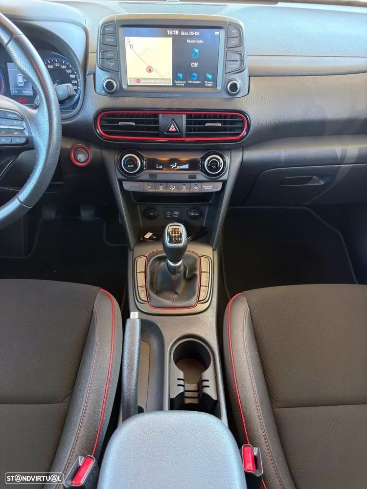 Hyundai Kauai 1.0 T-GDi Premium Pele/Tec.Vermelho - 16