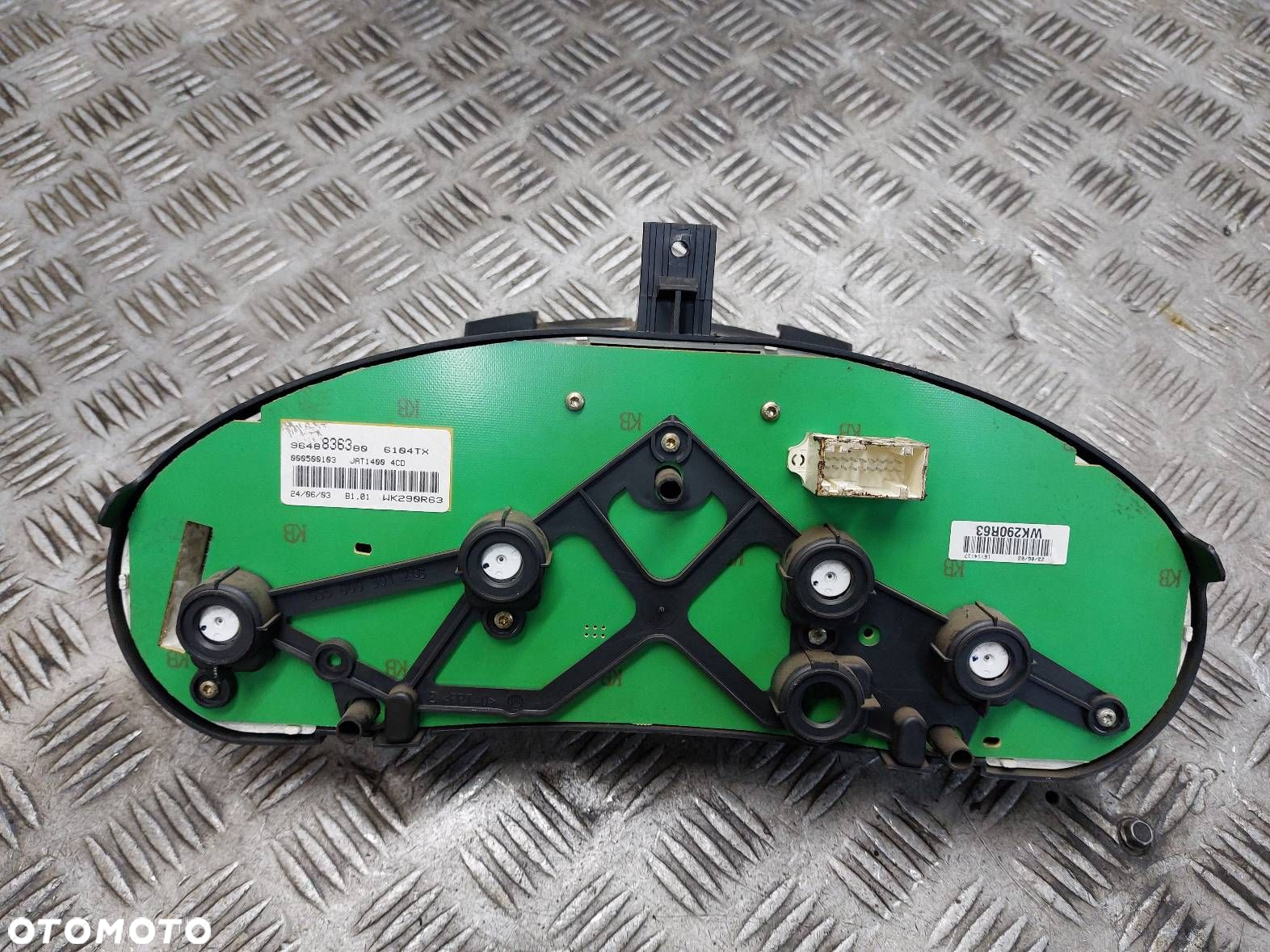 LICZNIK ZEGARY PEUGEOT 206 I 1.4 HDI 9648836380 - 2