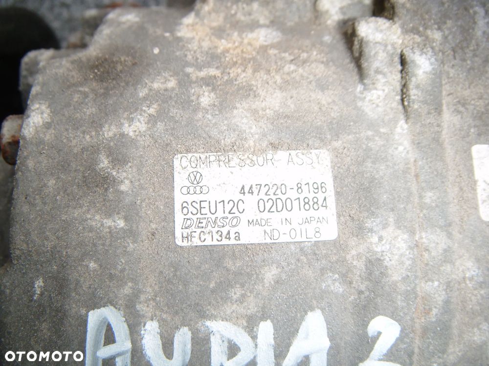 audi a2 02r 1.4tdi kompresor- sprężarka klimatyzacji  447220-8196 - 2