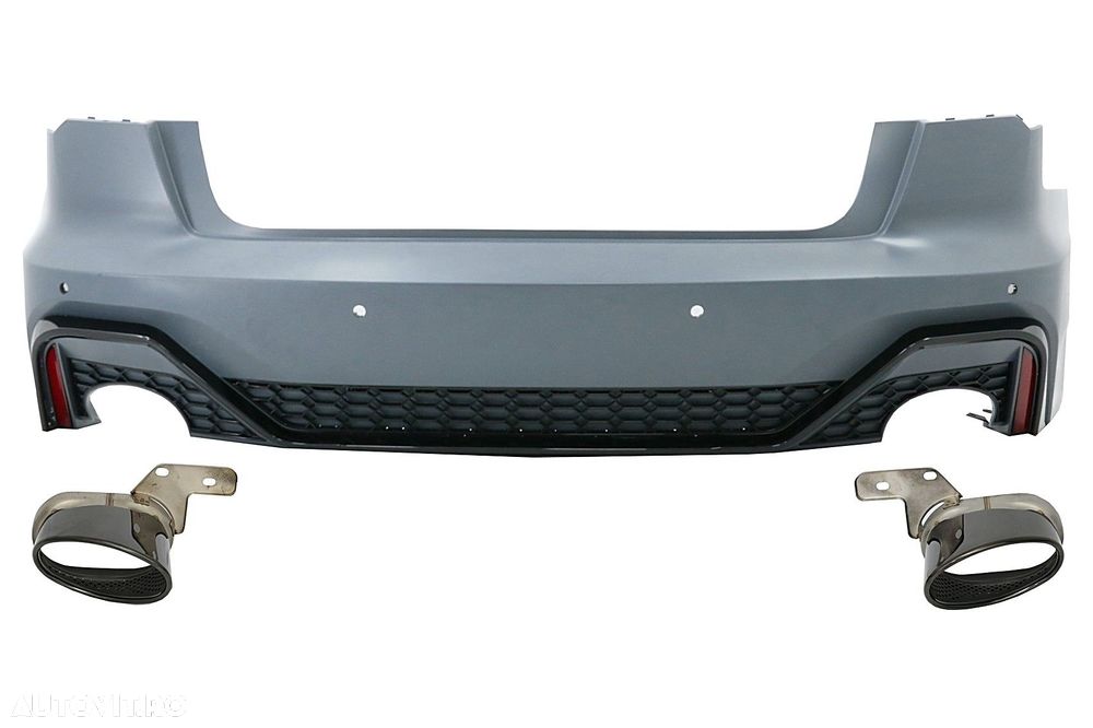 Bara Spate cu ornamente evacuare compatibil cu Audi A6 C8 4K Sedan (20 - 1