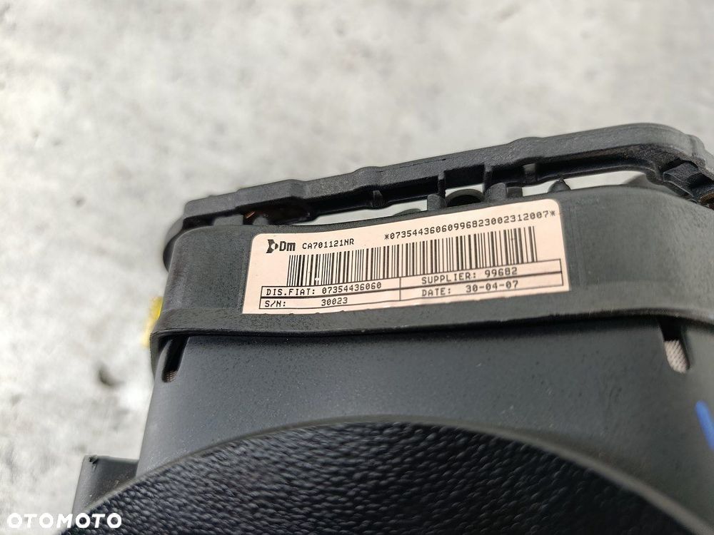 PODUSZKA KIEROWCY, AIRBAG FIAT LINEA 07354436060  CA701121NR 1.4 8V - 8