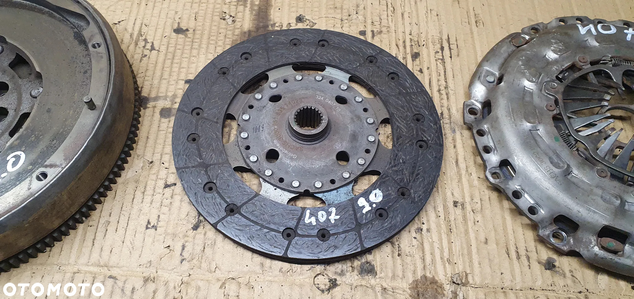Sprzęgło kompletne koło tarcza docisk Peugeot 407 2.0 HDI 9660900480 - 4