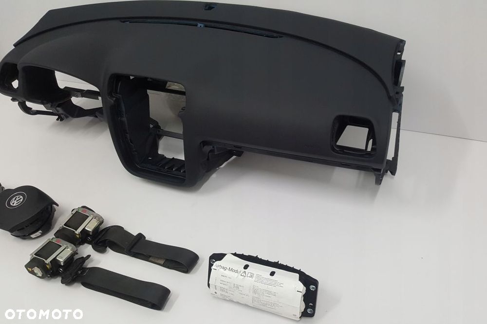 VW SCIROCCO DESKA ROZDZIELCZA KONSOLA KOKPIT PULPIT PODUSZKI AIRBAG AIR BAG PASY KIT SET - 3