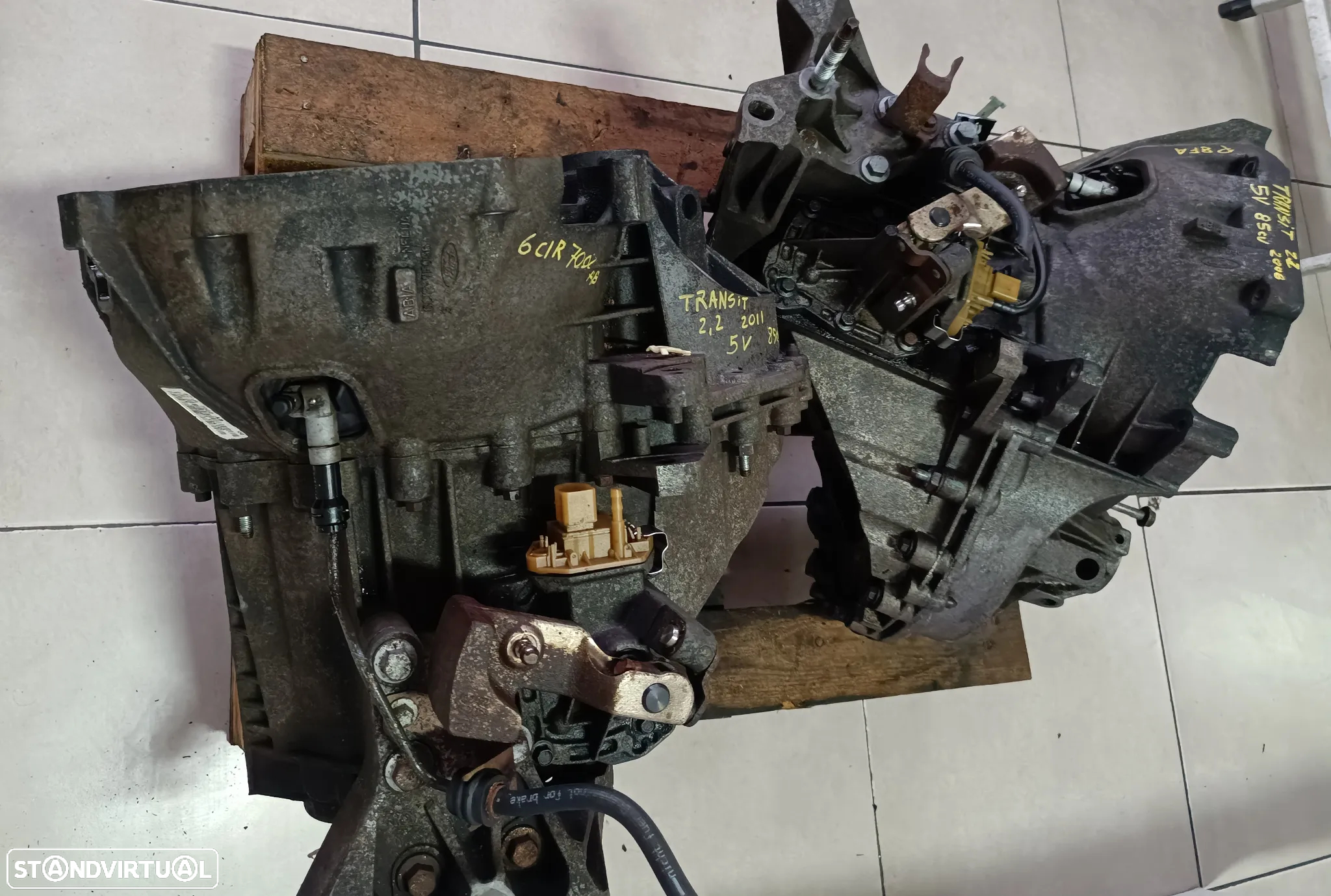 caixa 5 velocidades Ford Transit 2.2TDCI 85cv 6C1R 7002 AB motor P8FA - 9