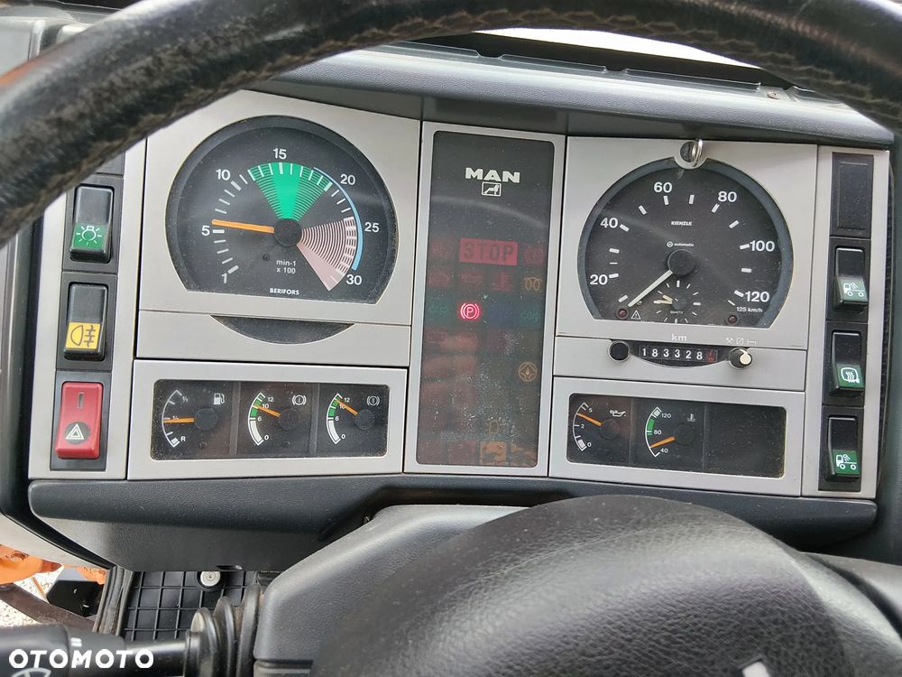 MAN Dłuzyca Man le 220 4x4 hds wywrotka wciagarka energetyka kiper blokady komunalny czołownica - 8