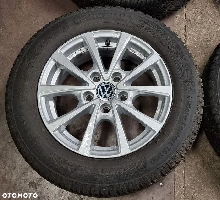 4x koła folgi opony zima Volkswagen Golf Polo Audi Seat Skoda 195/65/15 Continental WinterContact TS860 195/65R15 5x100 - 2