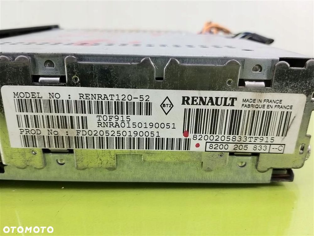 Radio FABRYCZNE ZAMIENIARKA Renault Laguna  II 2005-2007  8200290679A - 5