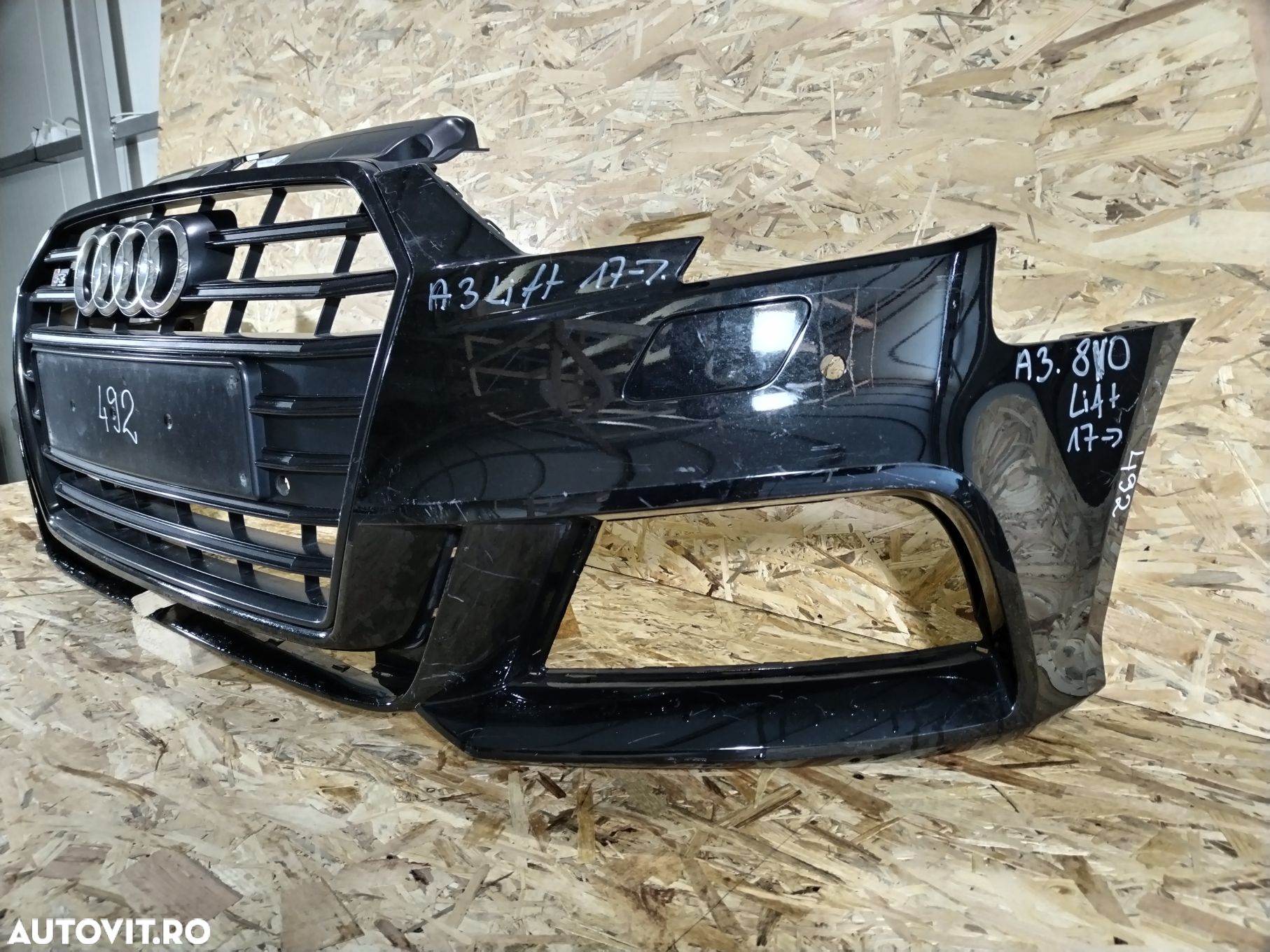 Bara fata Audi A3, S-Line, hatchback, 2016, 2017, 2018, 2019, 8V3807437AM. - 11