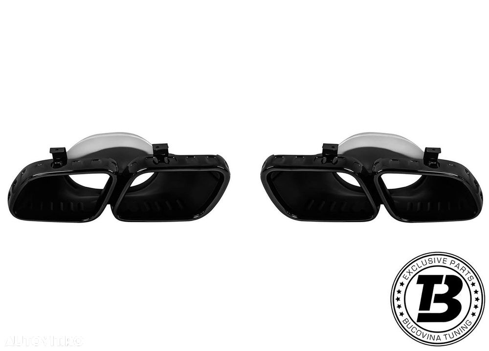 Difuzor Bara Spate cu Ornamente compatibil cu Mercedes GLS X167 GLS 63 Design - 14